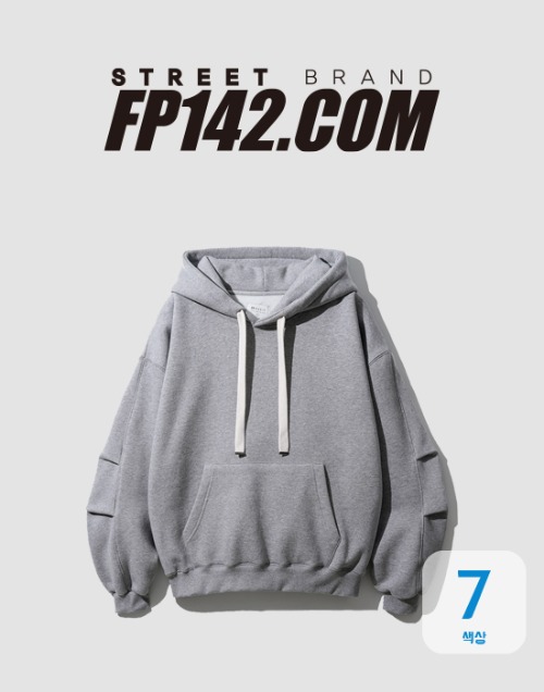 [페플] 플로우 보우 플리츠 기모 후드